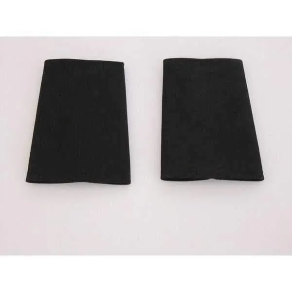 Black Plain Epaulette Sliders