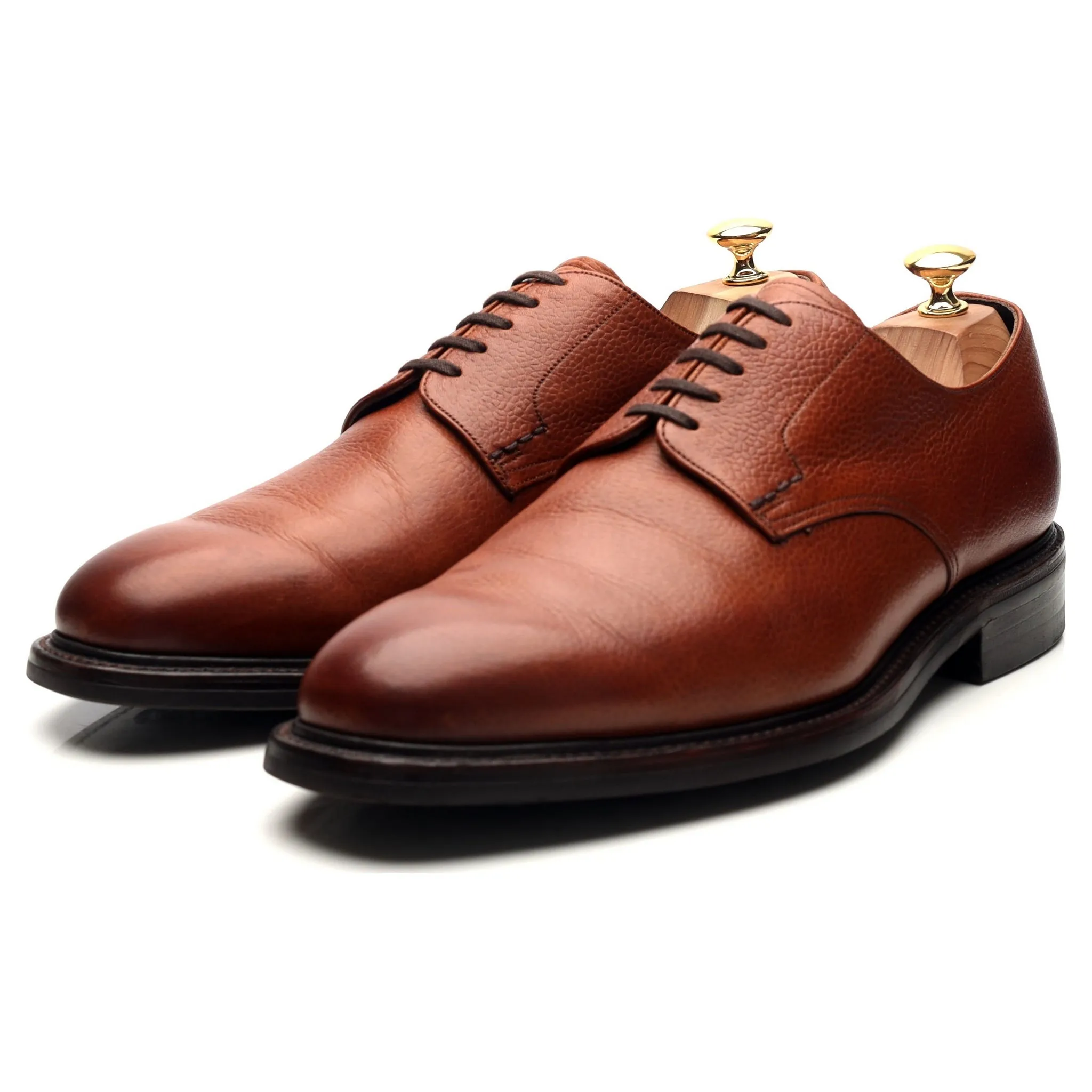 'Epsom' Tan Brown Leather Derby UK 10.5 G