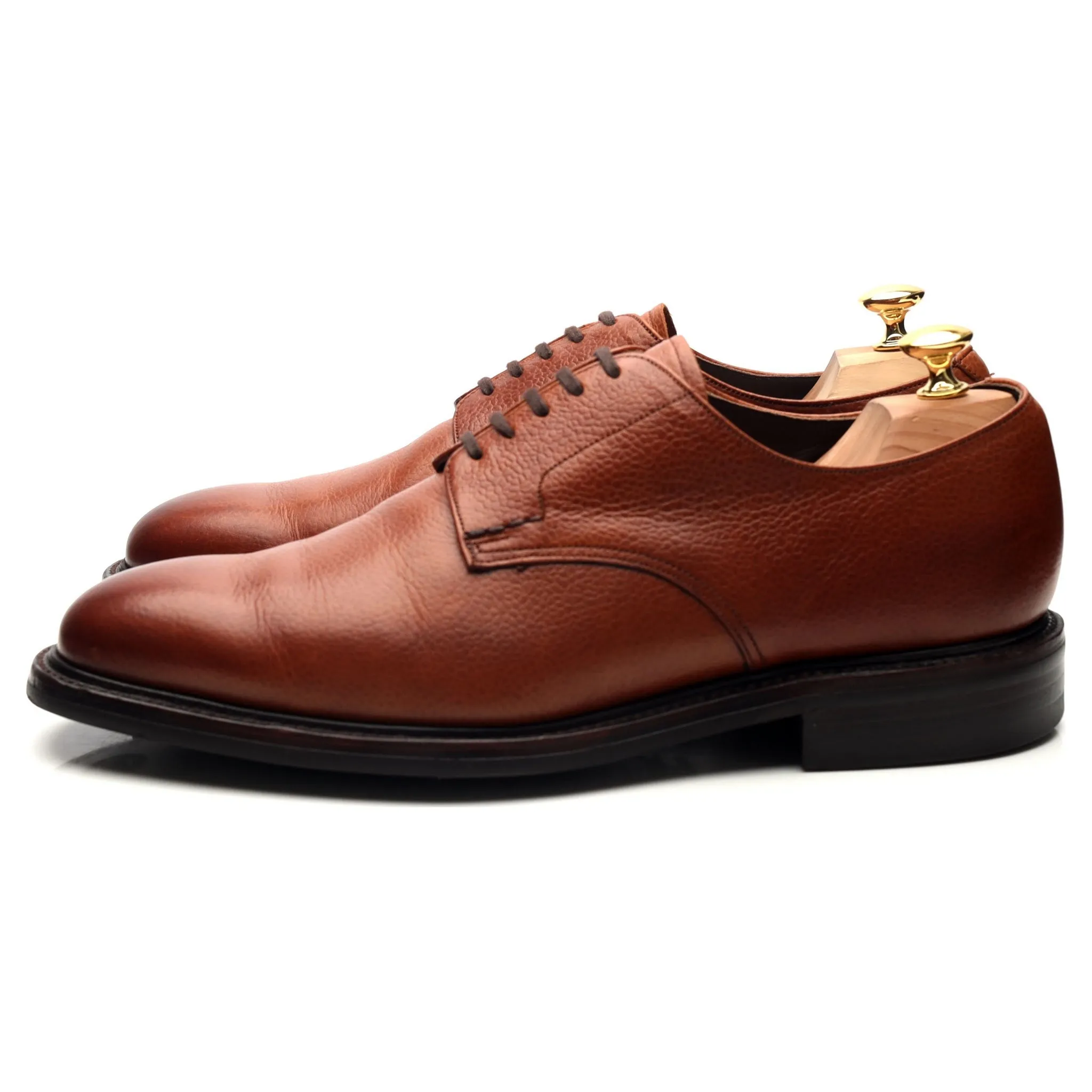 'Epsom' Tan Brown Leather Derby UK 10.5 G