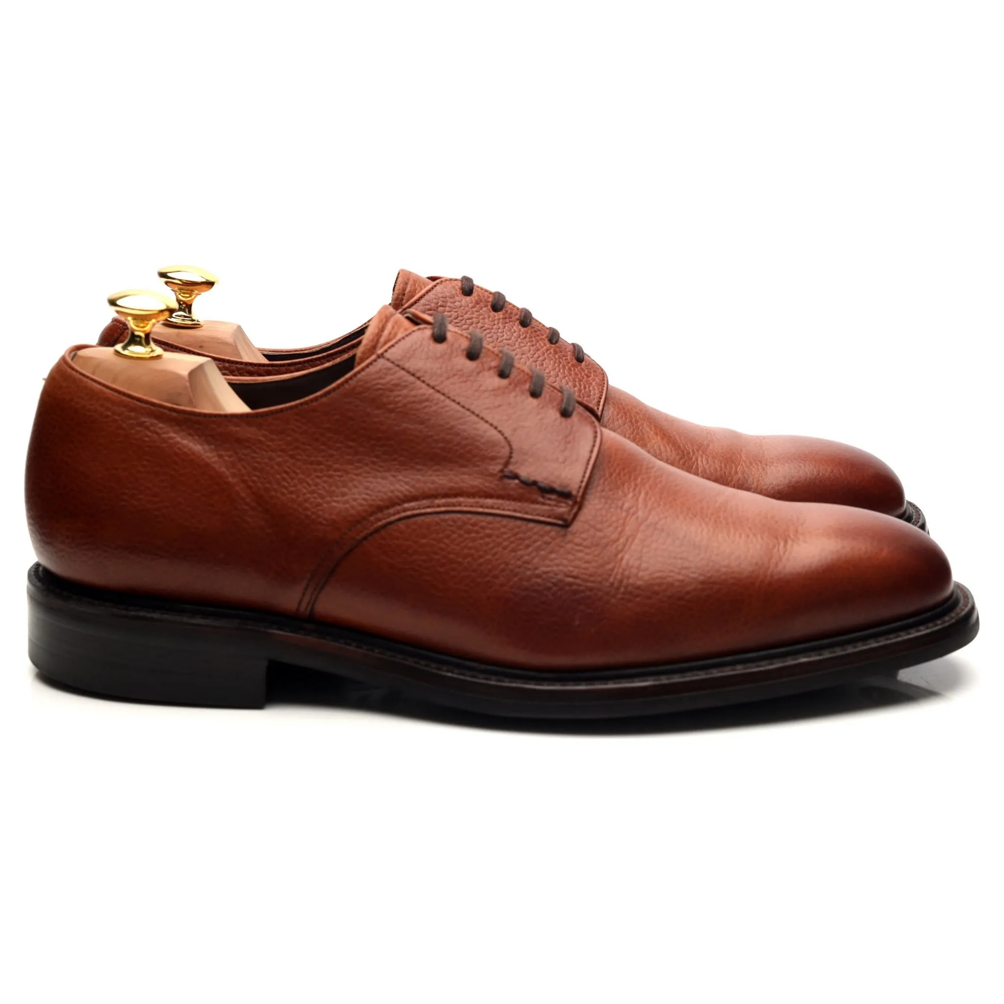 'Epsom' Tan Brown Leather Derby UK 10.5 G