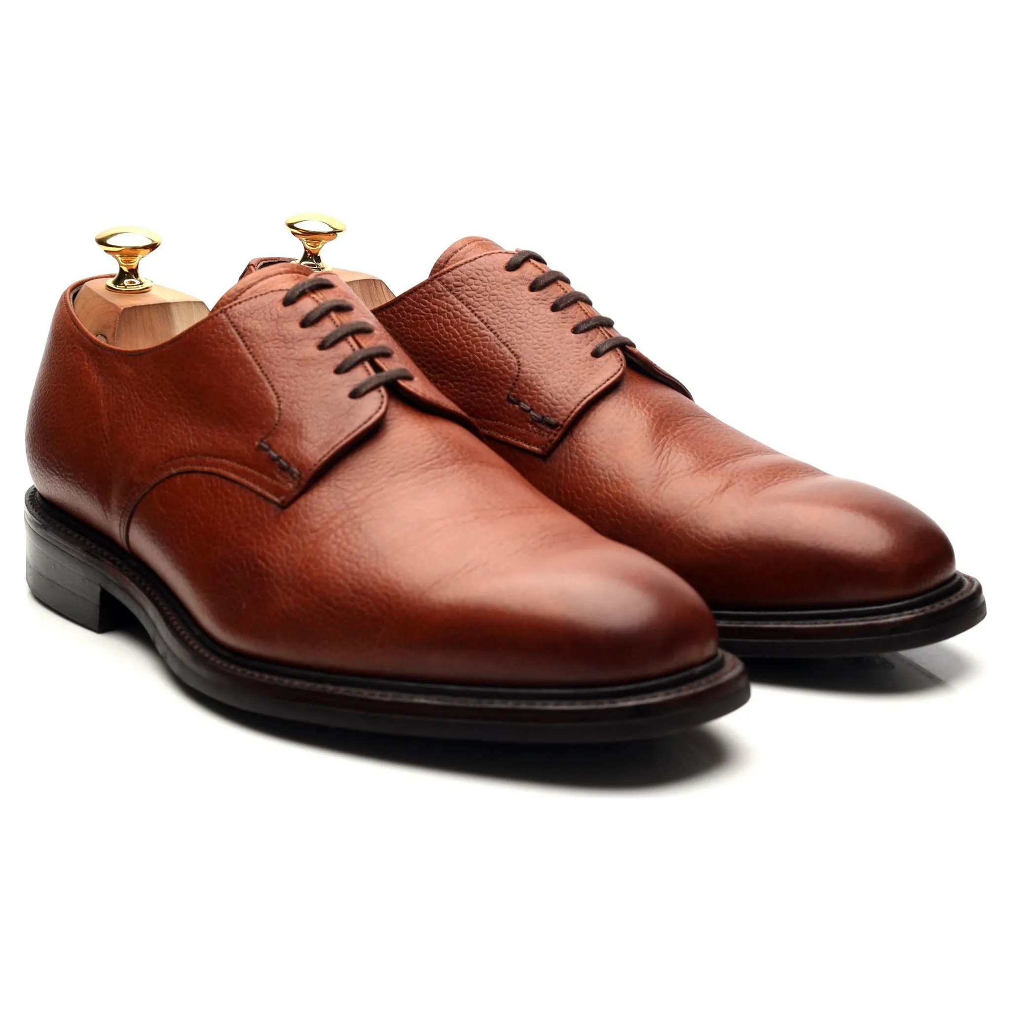 'Epsom' Tan Brown Leather Derby UK 10.5 G