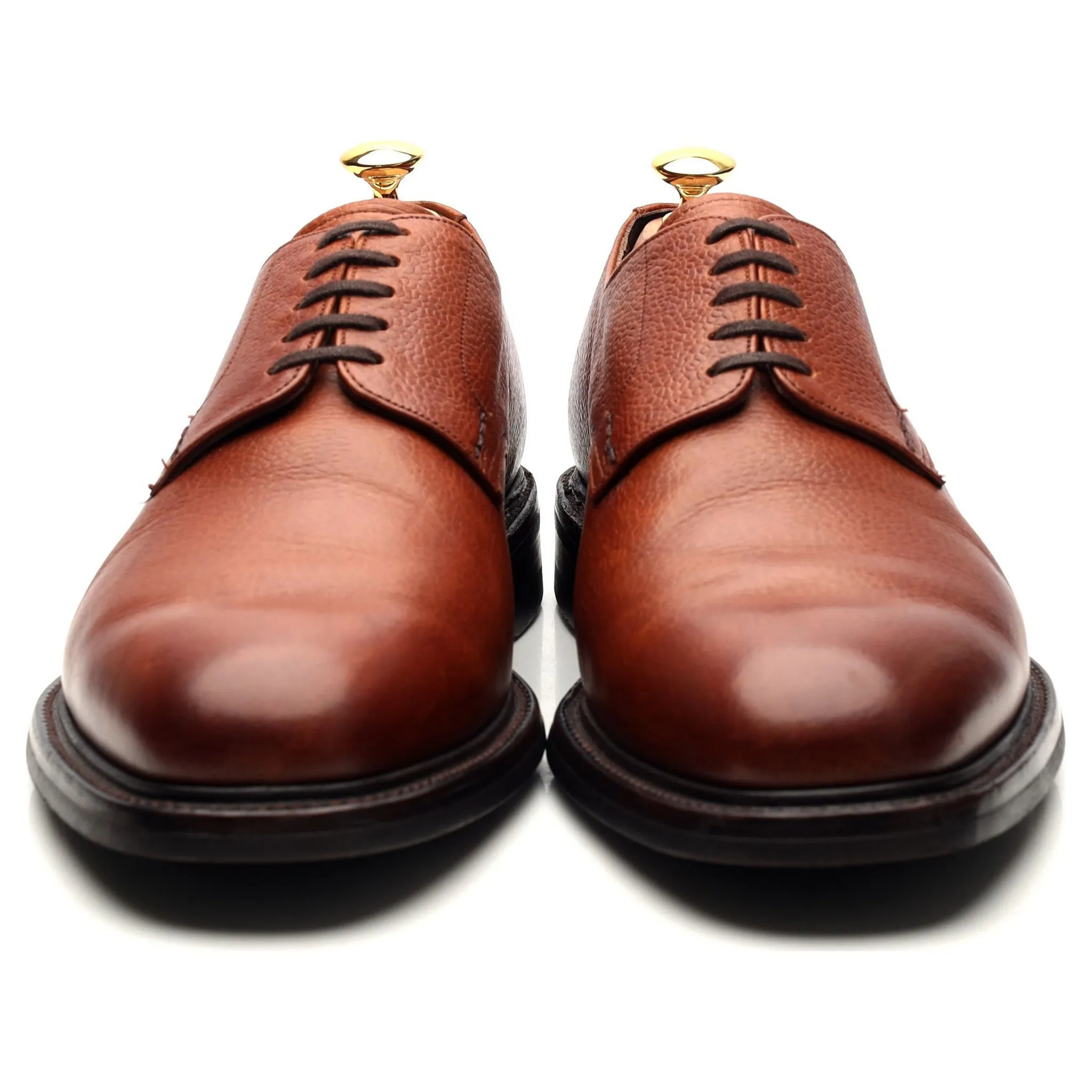 'Epsom' Tan Brown Leather Derby UK 10.5 G