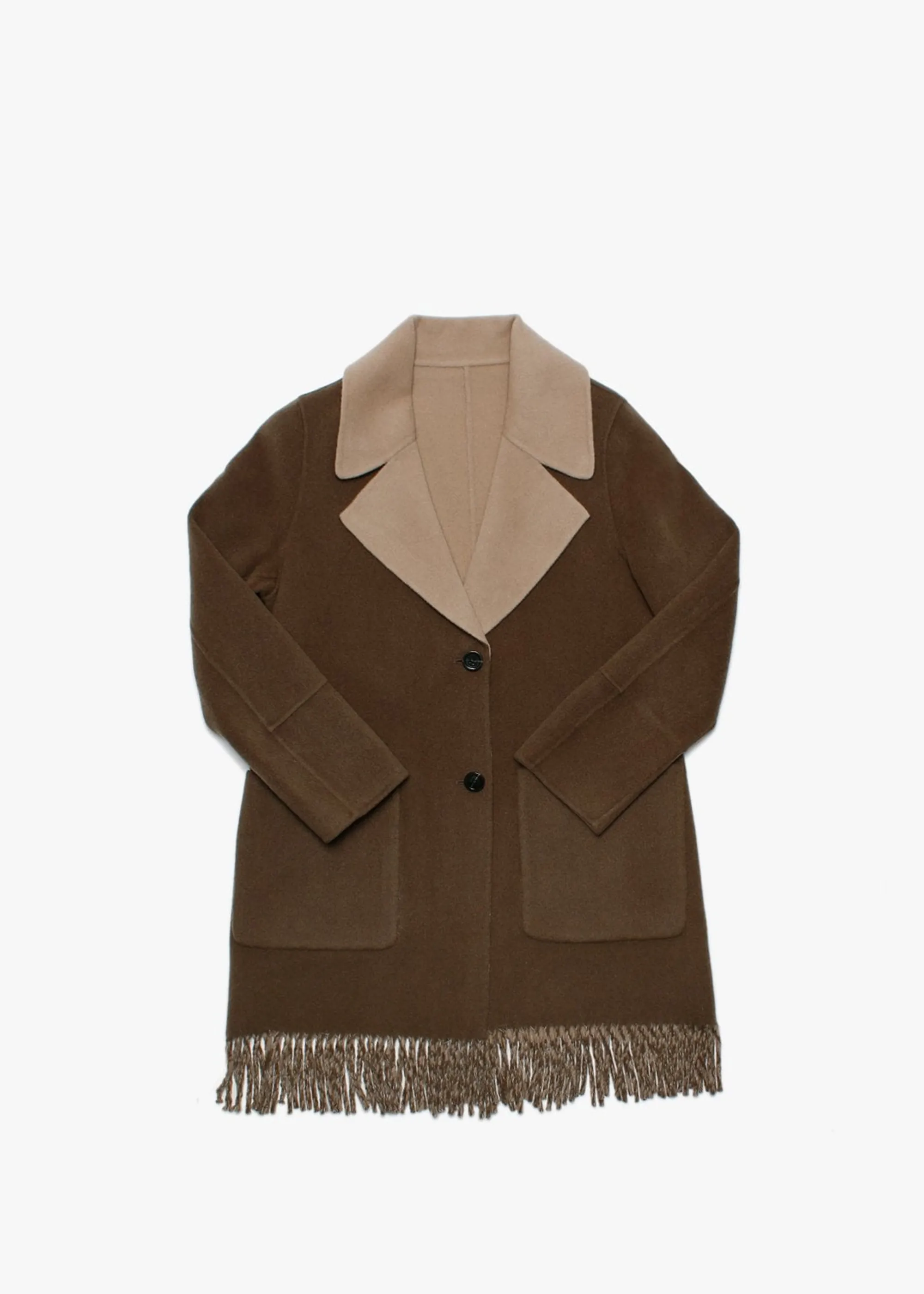 Reversible Fringed Designer Coat