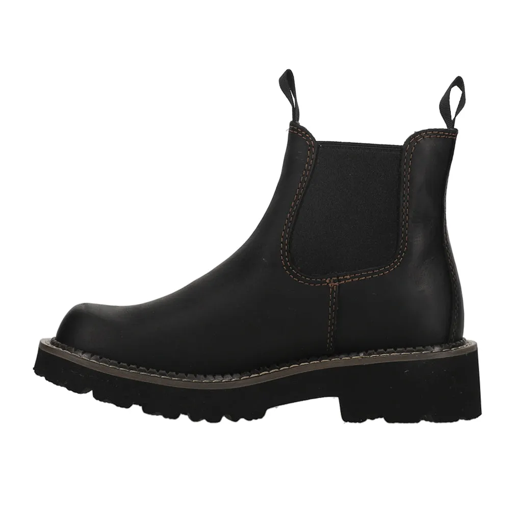 Fatbaby Twin Gore Round Toe Chelsea Boots