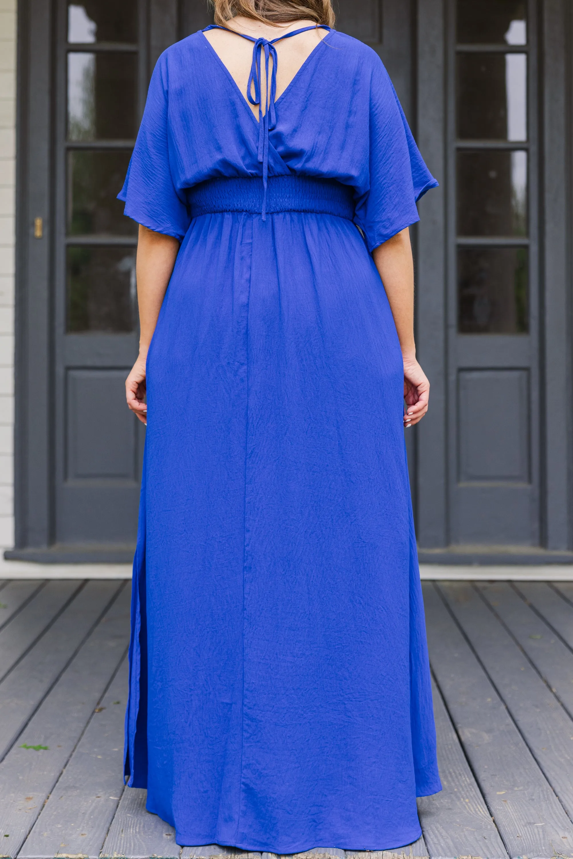 Maxi Dress in Royal Blue - Feeling Good