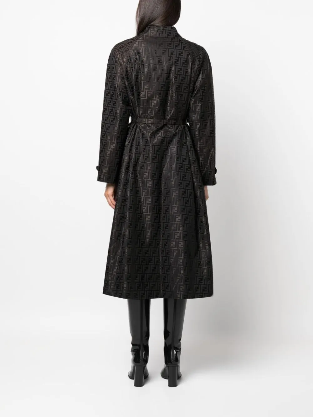 Fendi Jacquard Trench Coat