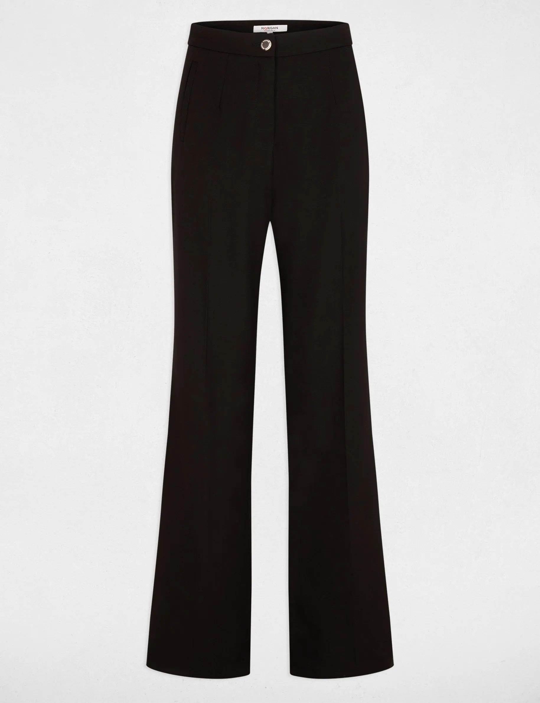 Flare trousers with darts black women