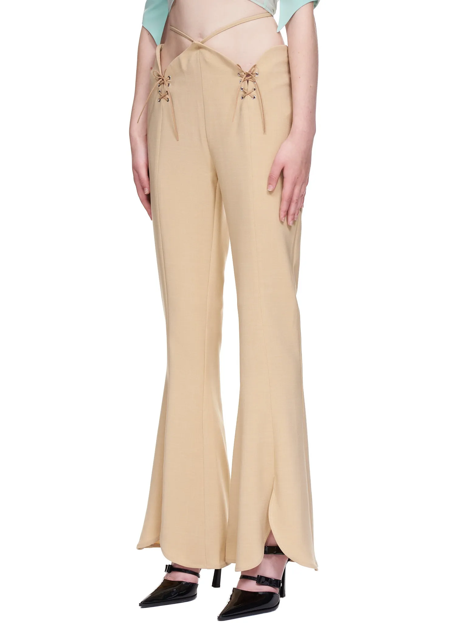 Flarry Suit Trousers (PA-02-BEIGE)