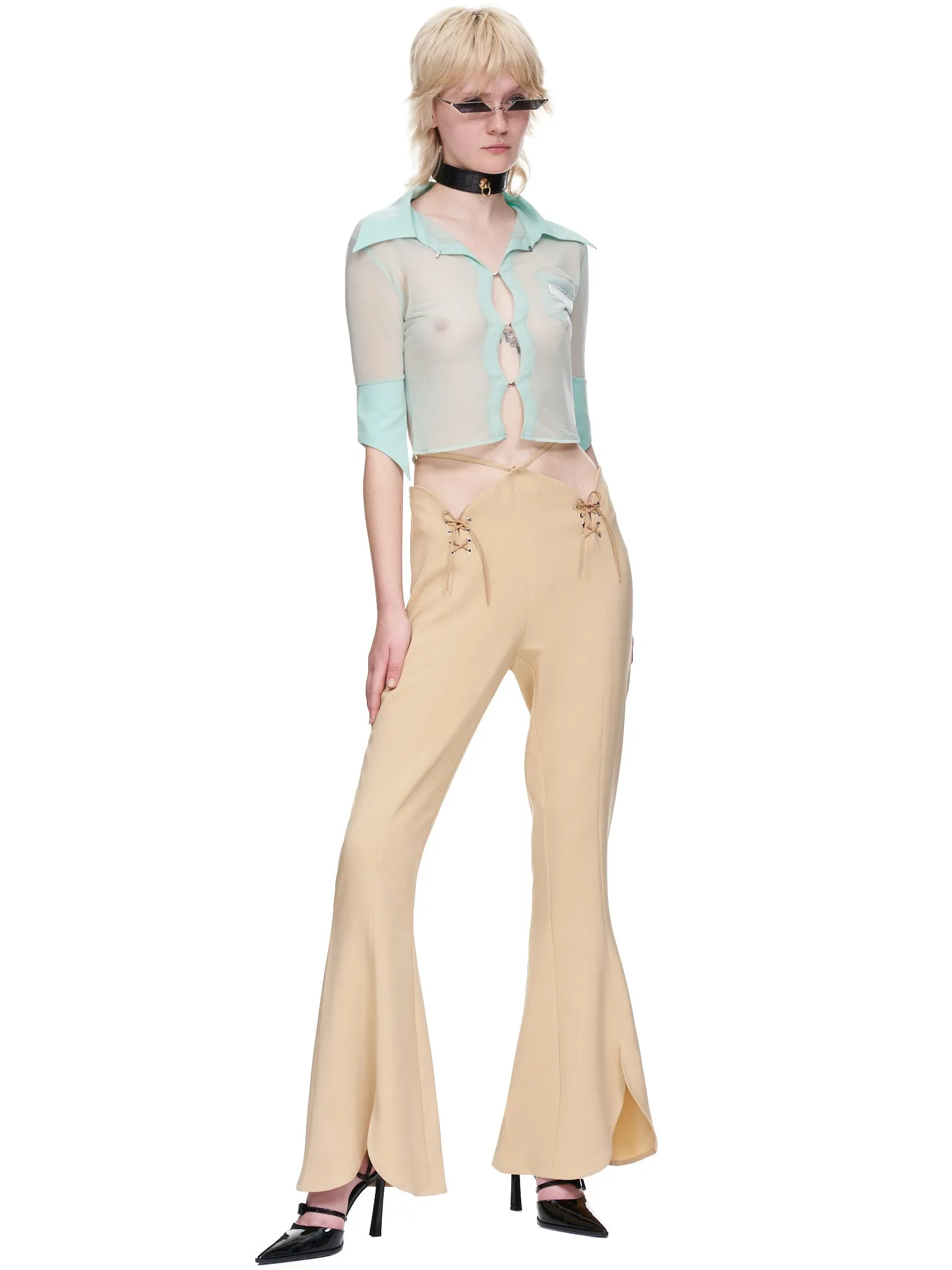 Flarry Suit Trousers (PA-02-BEIGE)