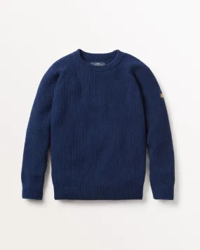 Fowey Rib Crew Knit Navy