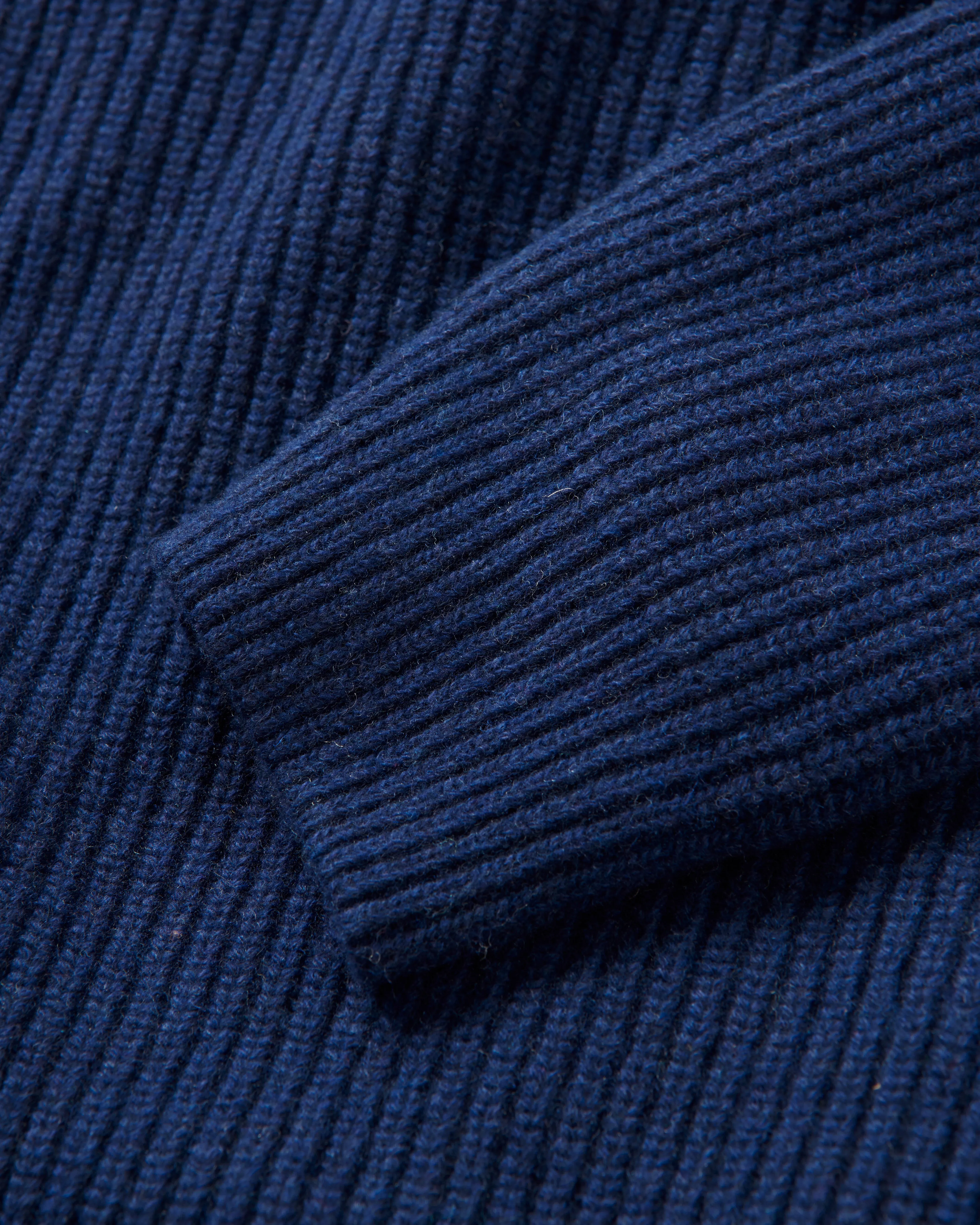 Fowey Rib Crew Knit Navy