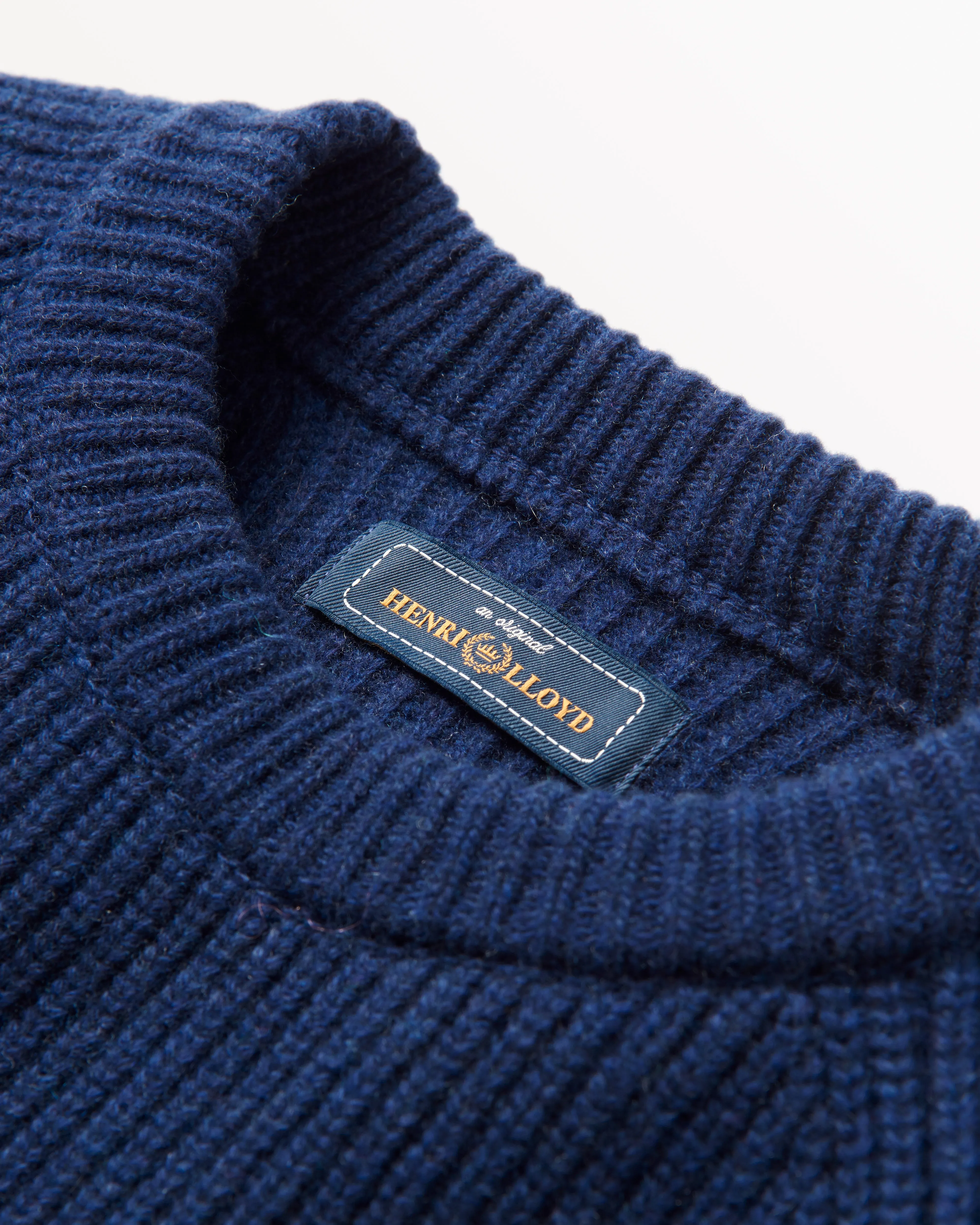 Fowey Rib Crew Knit Navy