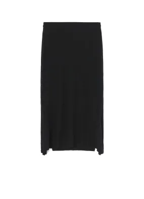 FRESCA 20 FINE JERSEY SIDE KNIT DETAIL SKIRT