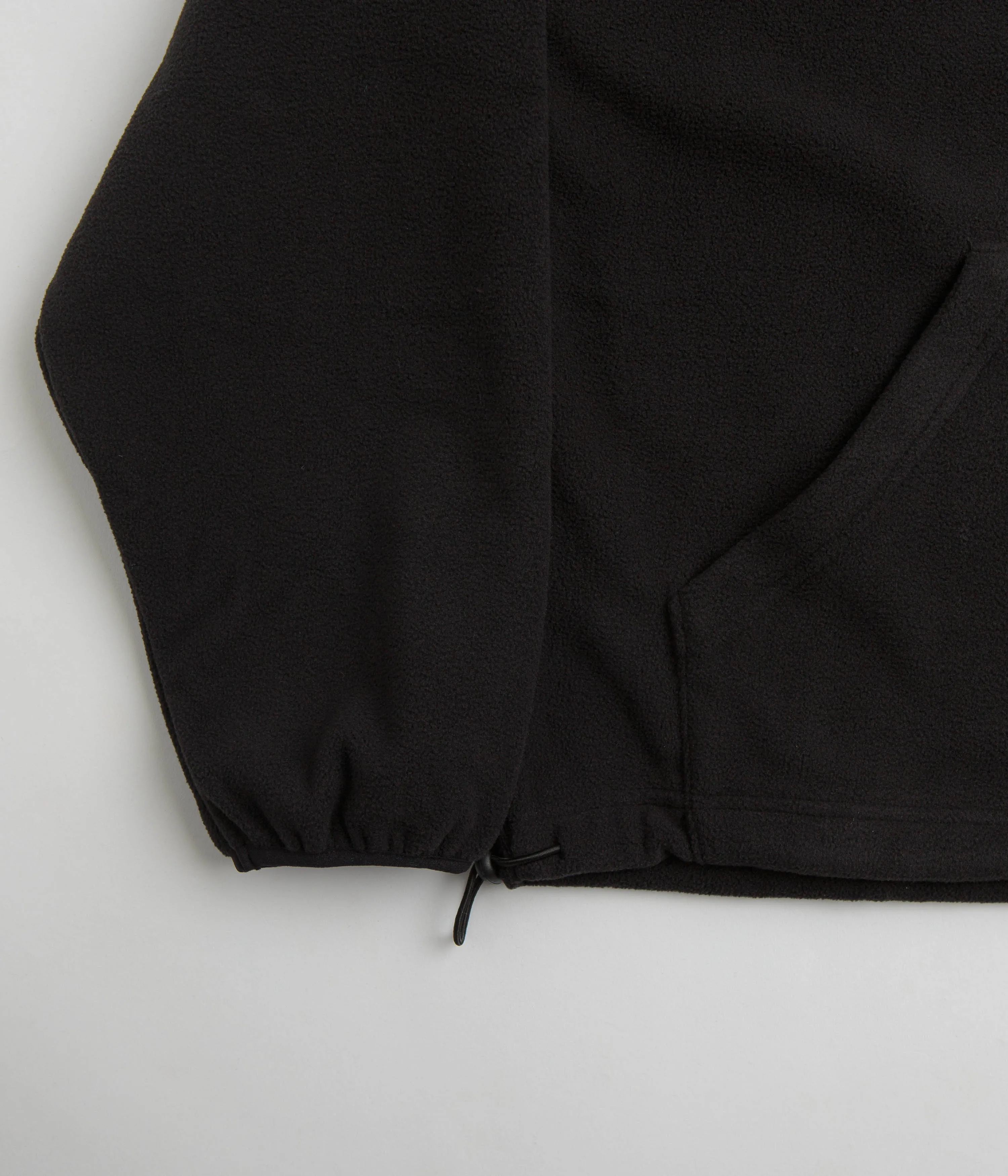 Black 1/4 Zip Polar Fleece Sweatshirt