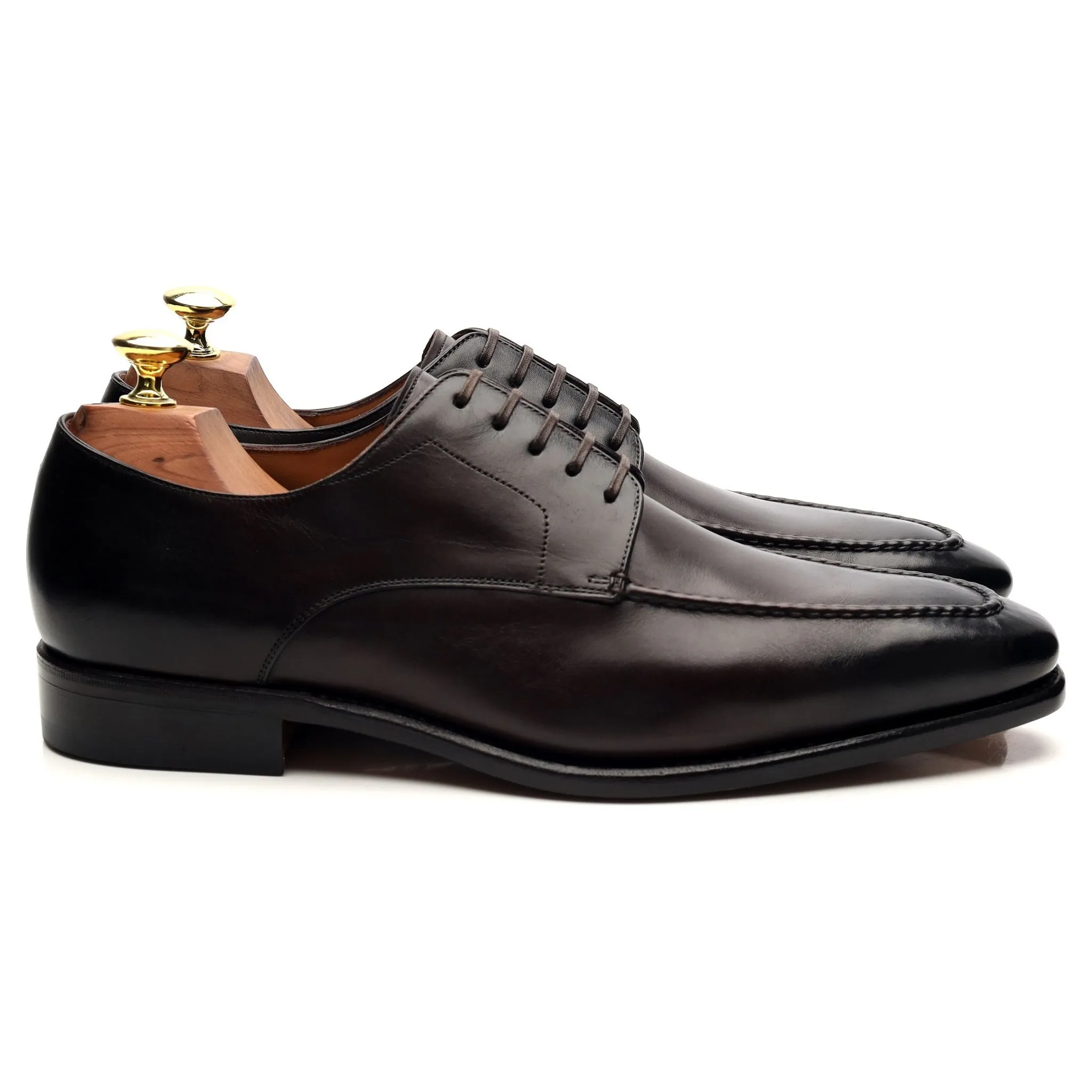 'Gaeta' Dark Brown Leather Derby UK 7.5 US 8.5 D