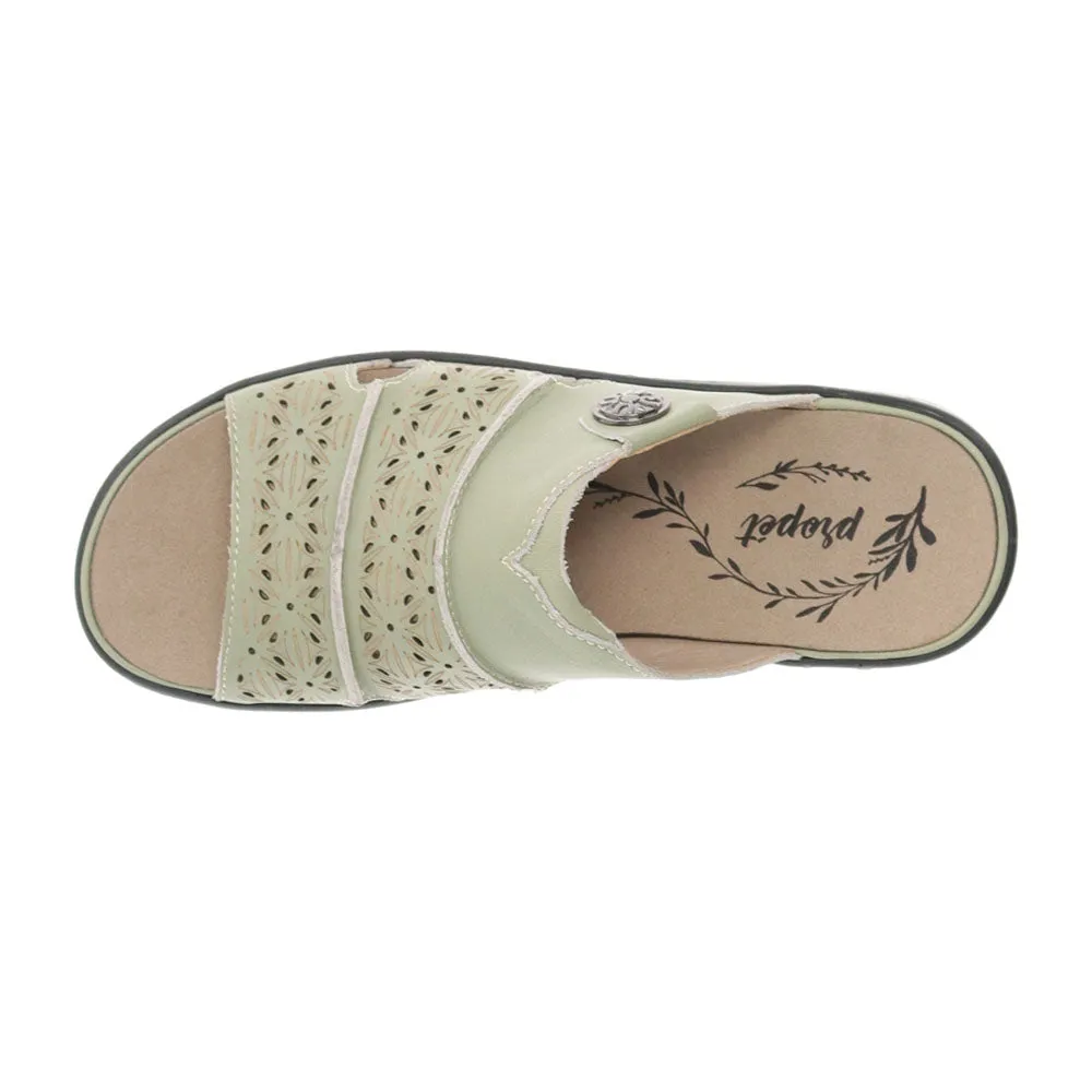 Gertie Cut-Outs Slide Sandals