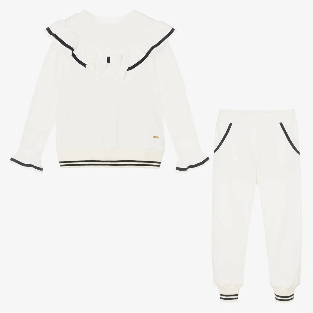 Ivory Girls Cotton Sweatsuit