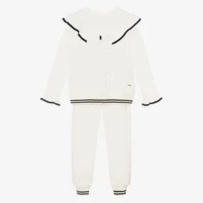 Ivory Girls Cotton Sweatsuit