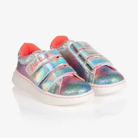 Girls Rainbow Glitter Trainers