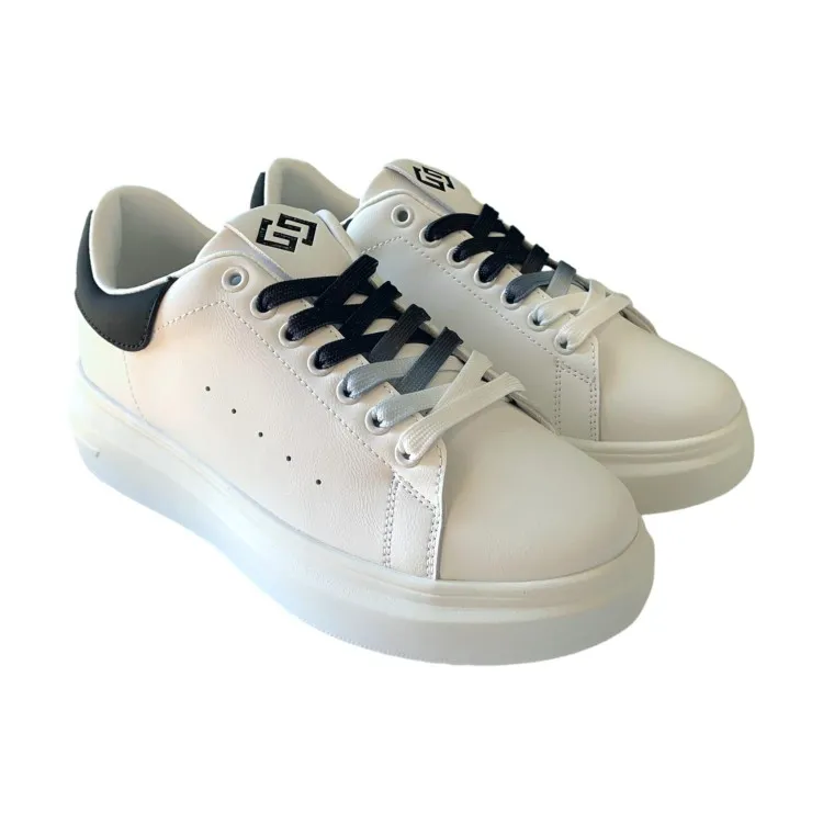 White Black Women's Sneakers by Gold & Gold