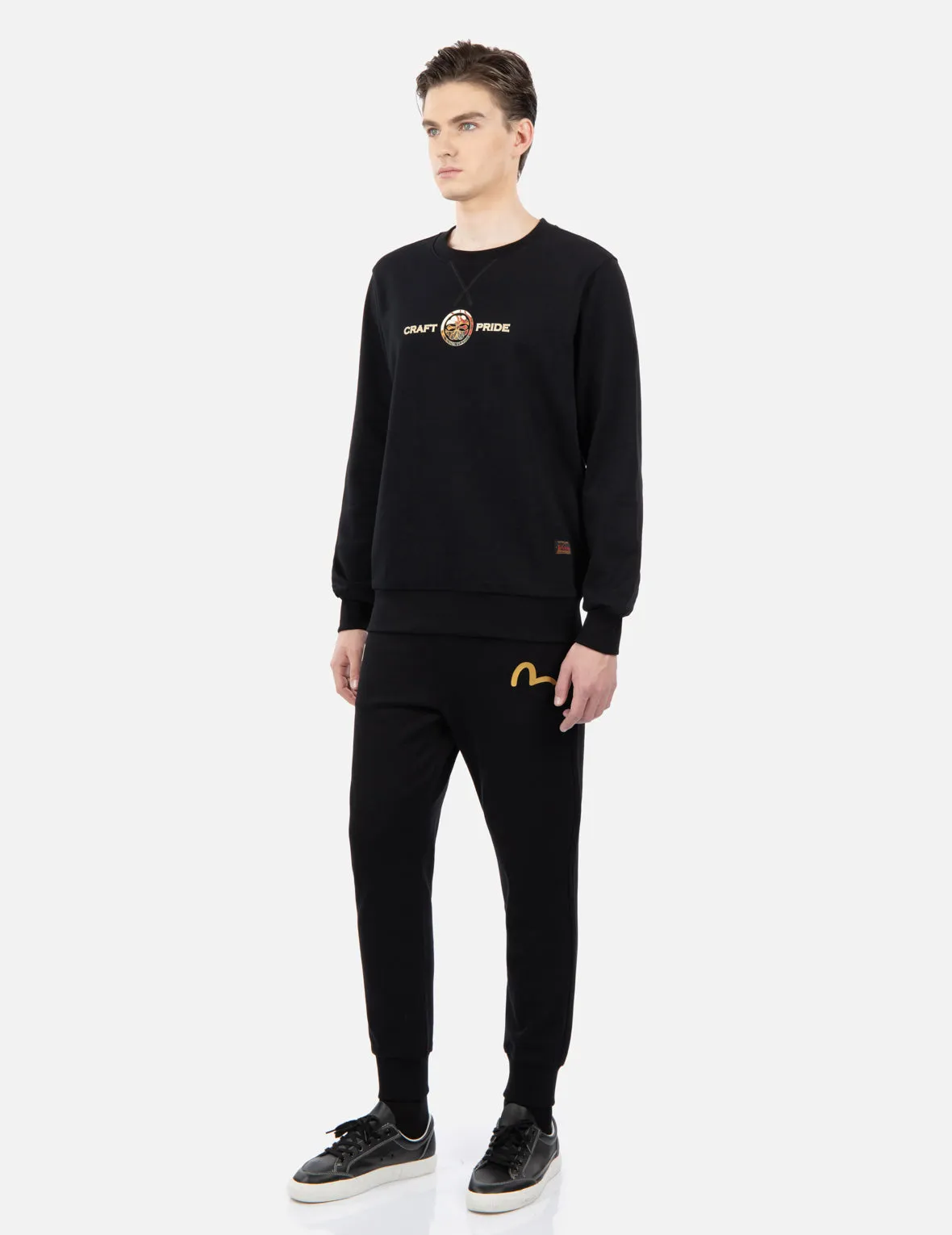 Gradated Dragon-Duo Daicock Print Sweatshirt