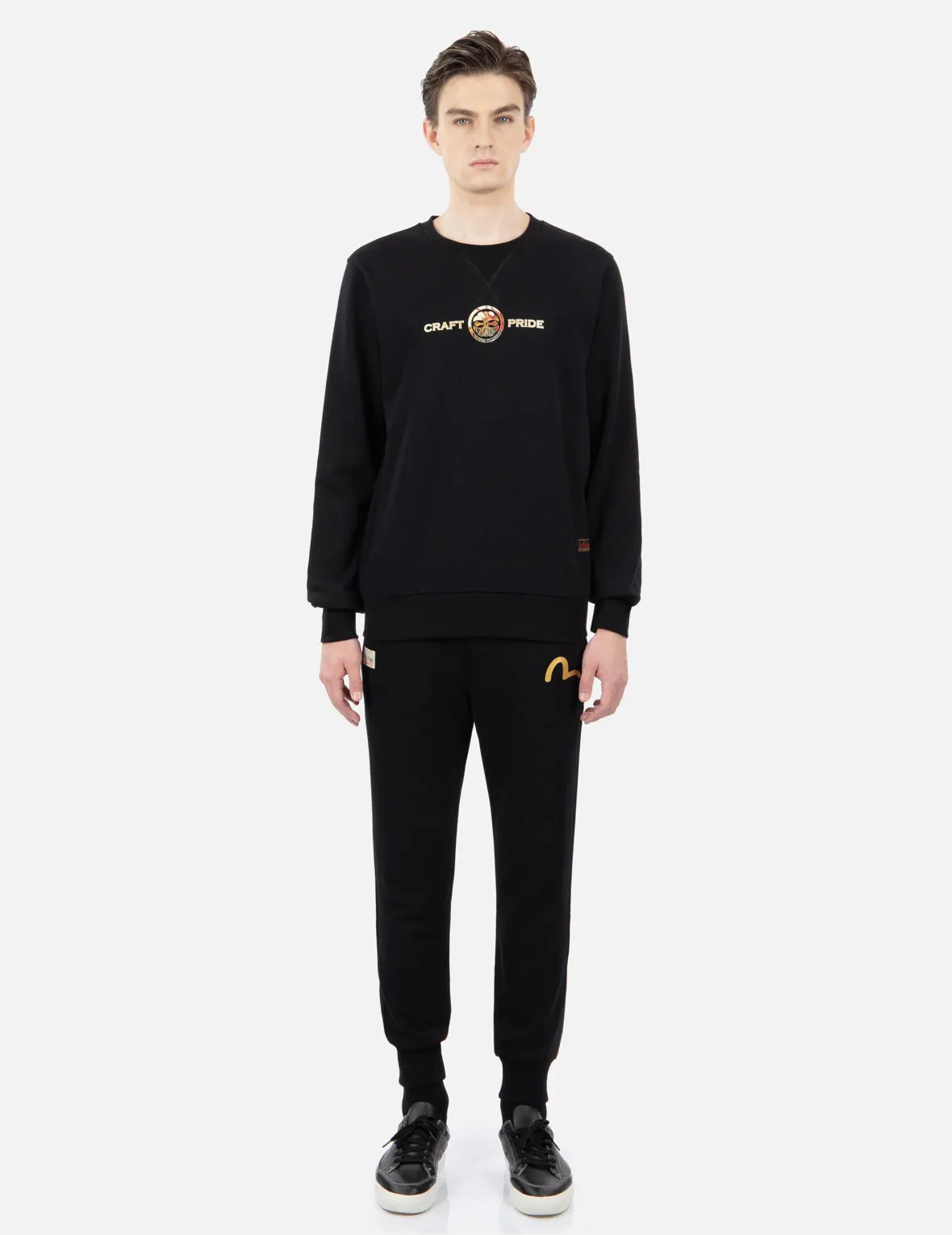 Gradated Dragon-Duo Daicock Print Sweatshirt