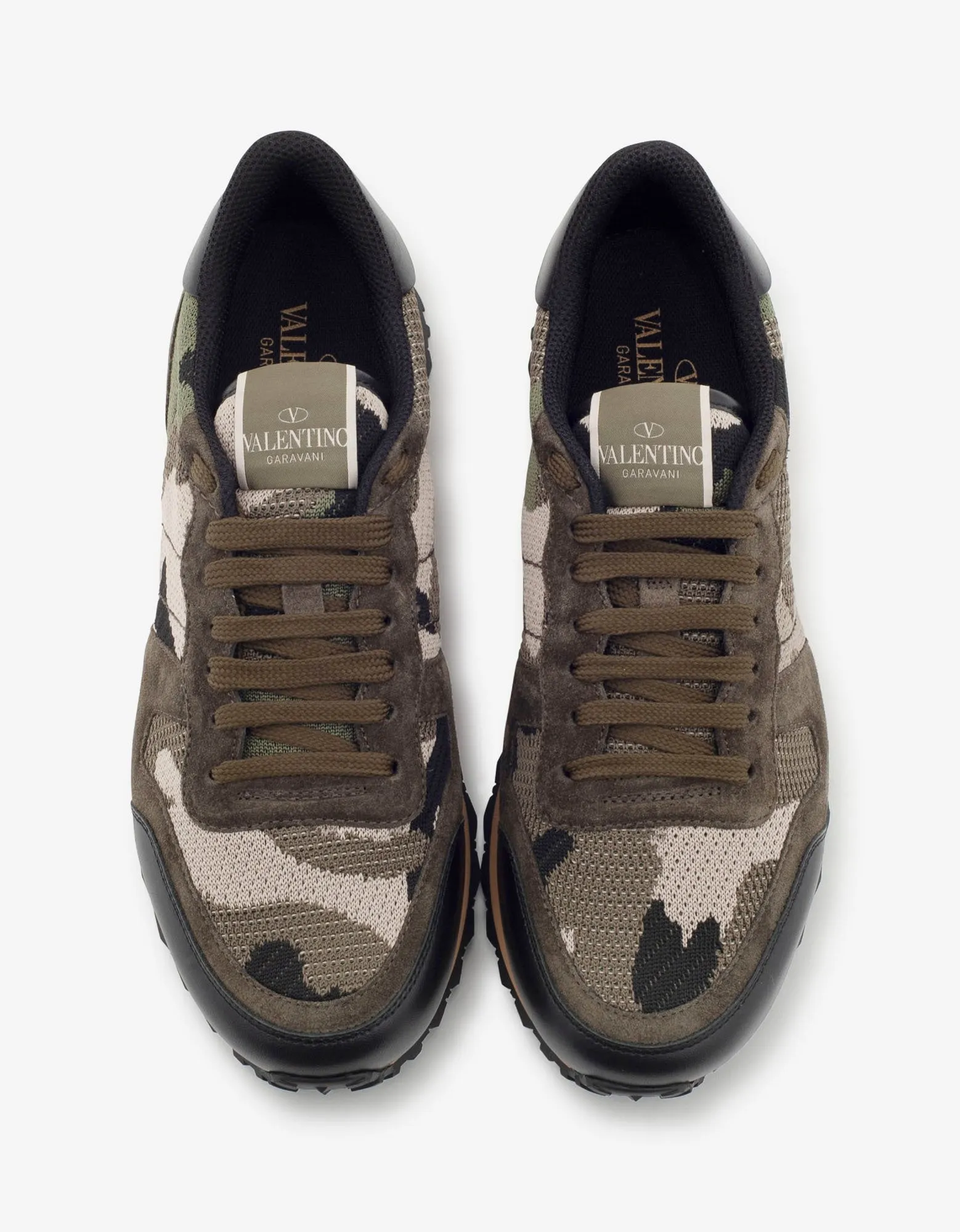 Green Mesh Camouflage Rockrunner Trainers