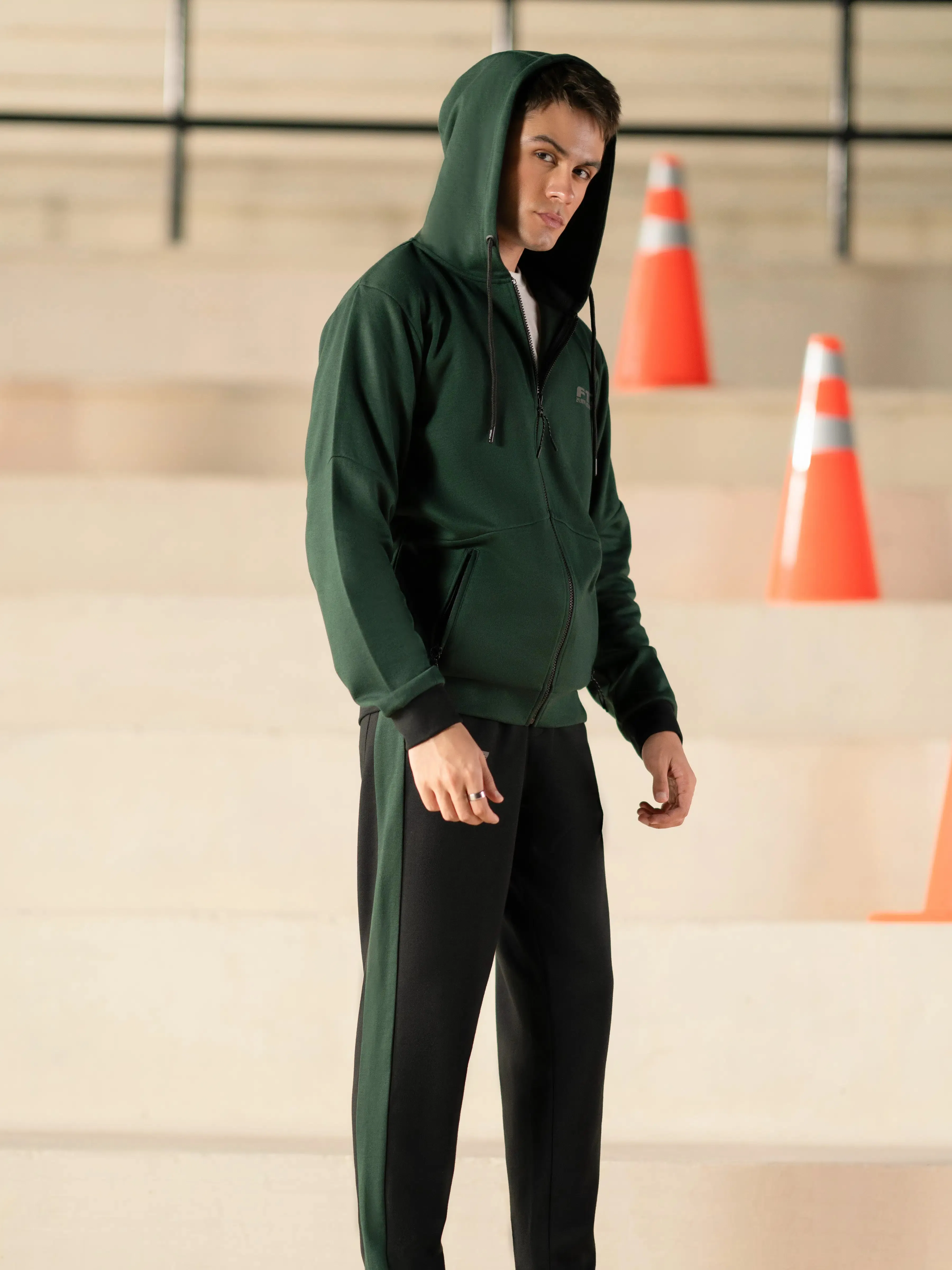 Green Regular Fit Jog Pant | Tracksuit - FMBTKS24-002