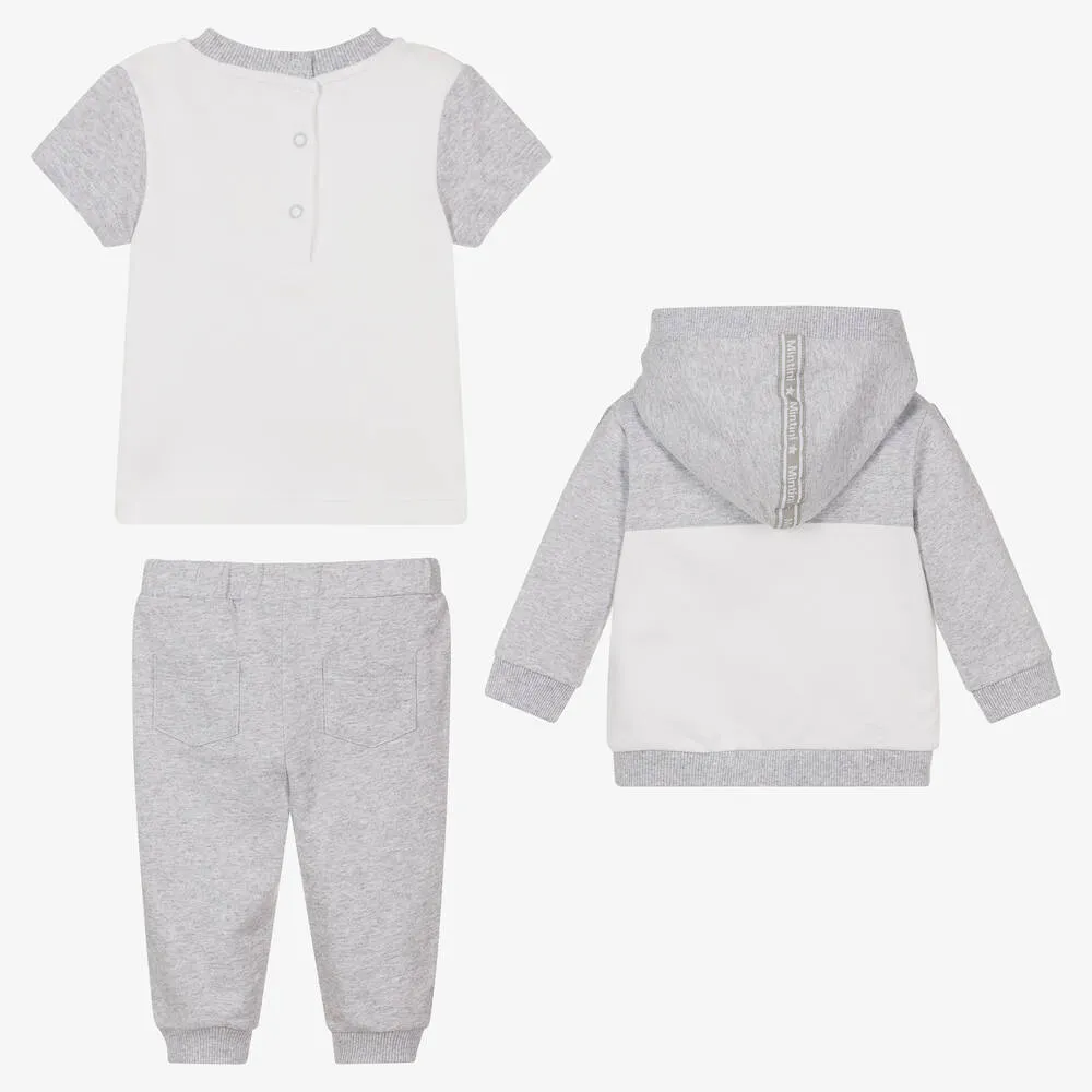 Grey 3 Piece Baby Tracksuit 