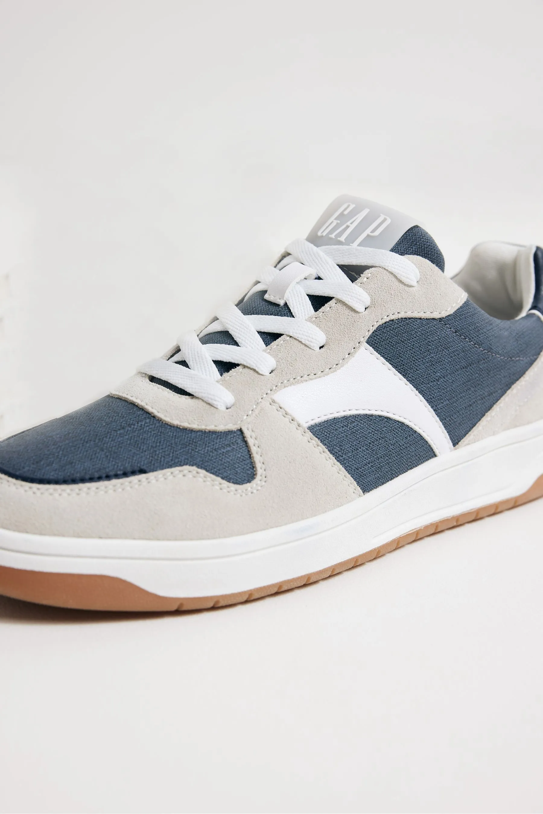 Grey Boston Low Top Trainers