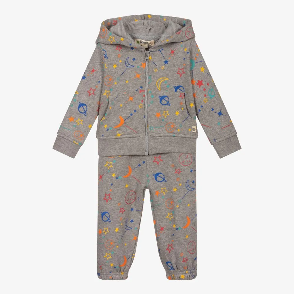 Grey Cotton Baby Tracksuit