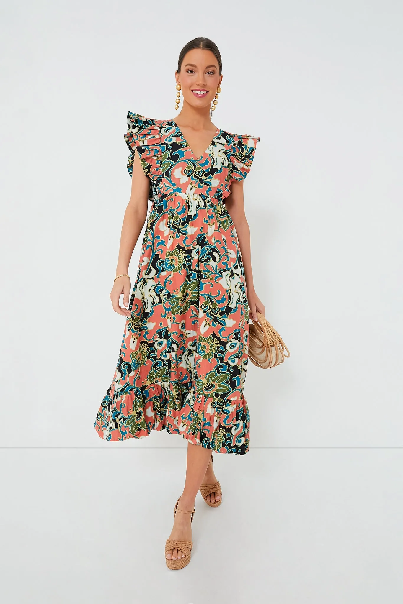 Gypsy Bloom Barbara Printed Midi Dress