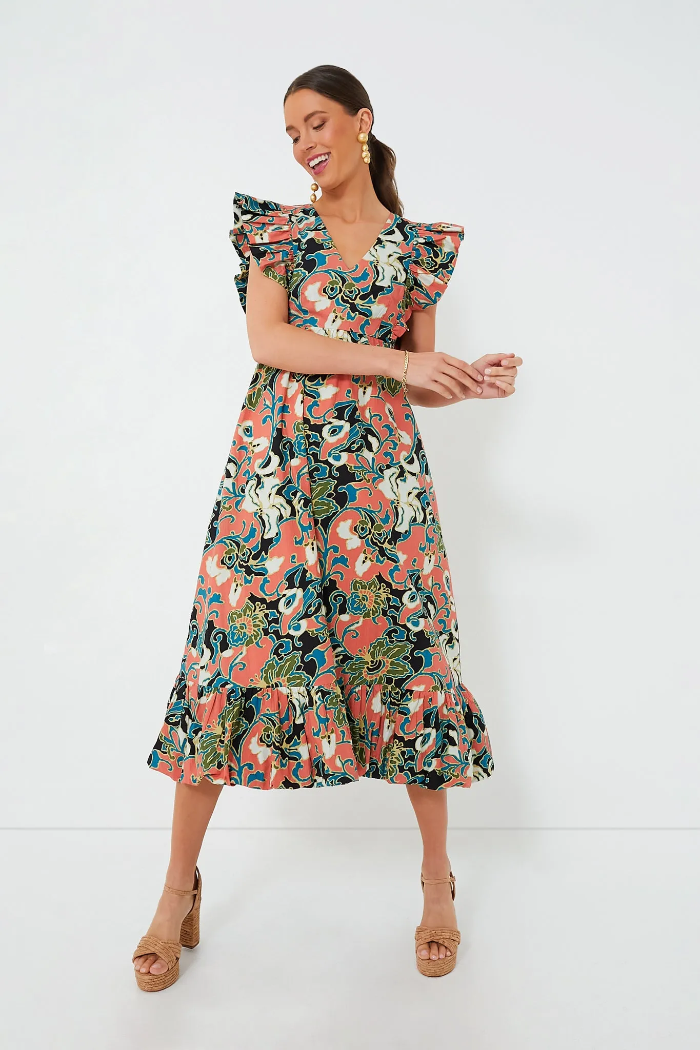 Gypsy Bloom Barbara Printed Midi Dress