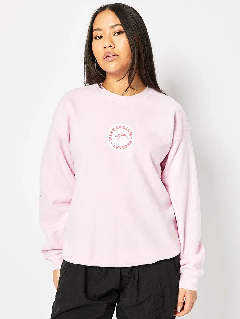 Harry Potter x Skinnydip Spells Sticker Sweatshirt In Pink