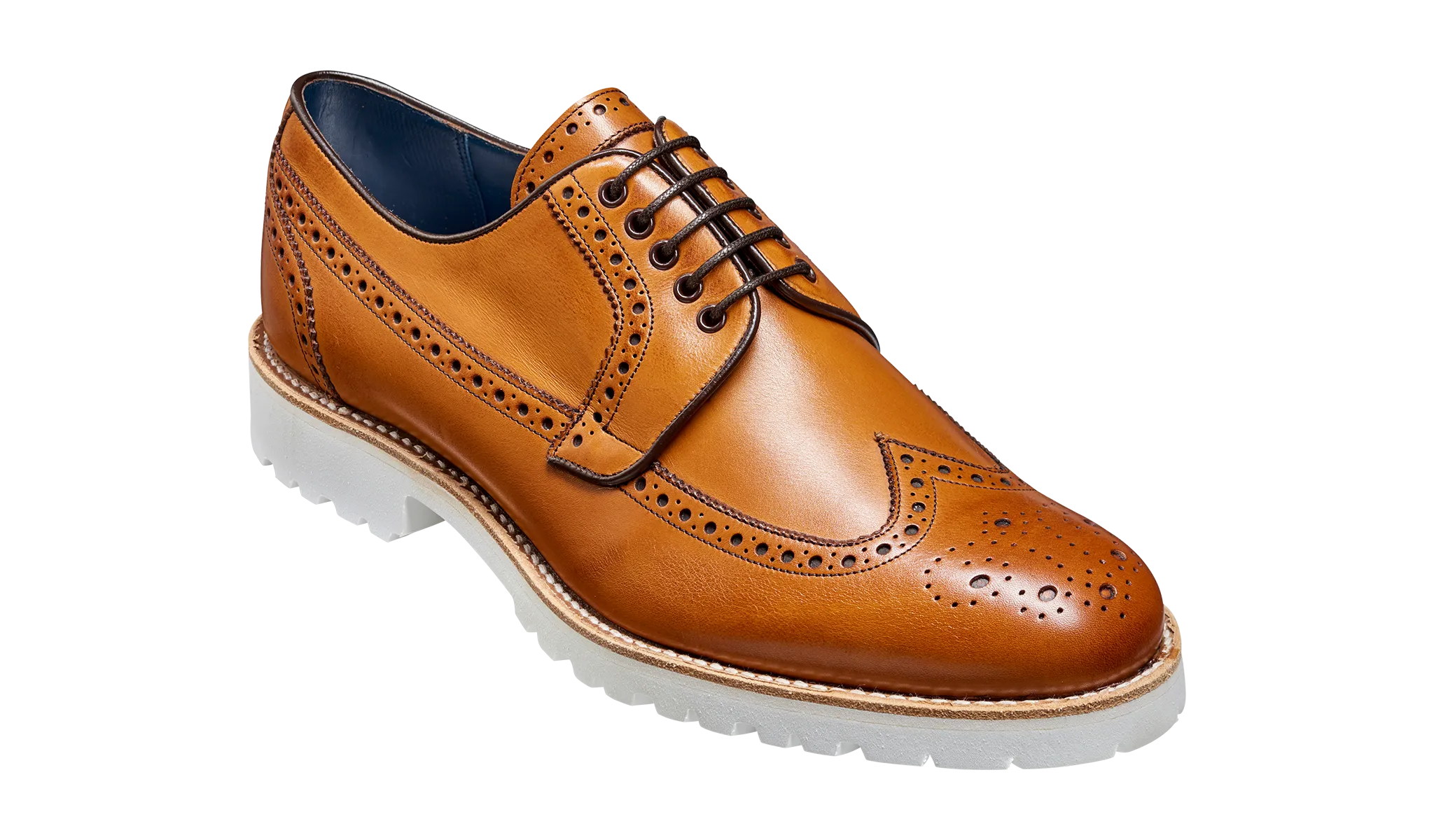 Hawk - Cedar Calf Long-Wing Derby Brogue Shoe