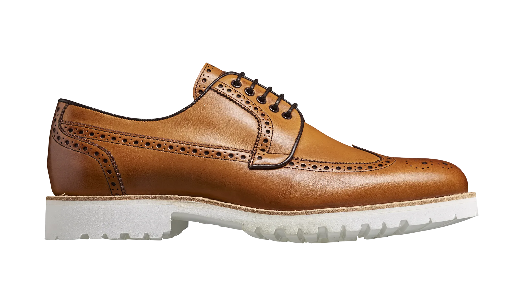 Hawk - Cedar Calf Long-Wing Derby Brogue Shoe