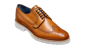 Hawk - Cedar Calf Long-Wing Derby Brogue Shoe