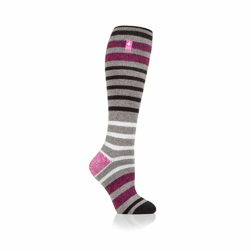 Heat Holder Ladies Houghton Lite Long Socks Grey | Ingatestone Saddlery