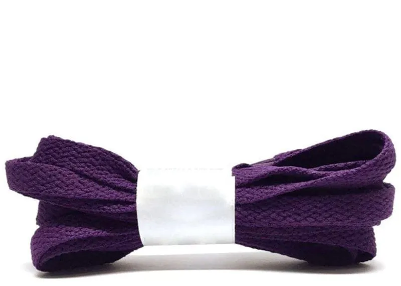 Hefted Laces - FLAT POLYESTER LACES - COURT PURPLE