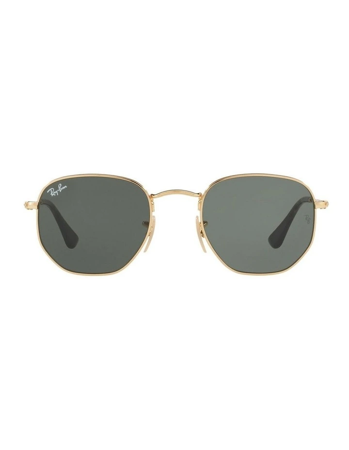 Hexagonal Flat Lenses Gold RB3548N Sunglasses