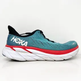 Hoka One One Mens Clifton 8 1119393 RTAR Blue Running Shoes Sneakers Size 9.5 D