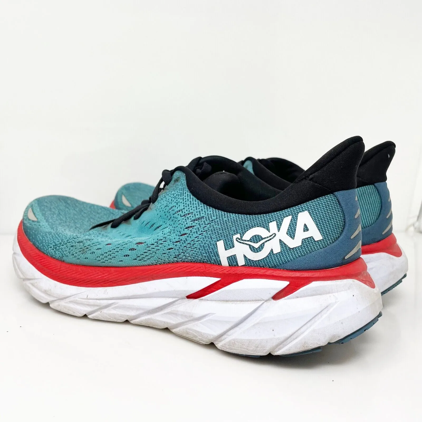 Hoka One One Mens Clifton 8 1119393 RTAR Blue Running Shoes Sneakers Size 9.5 D