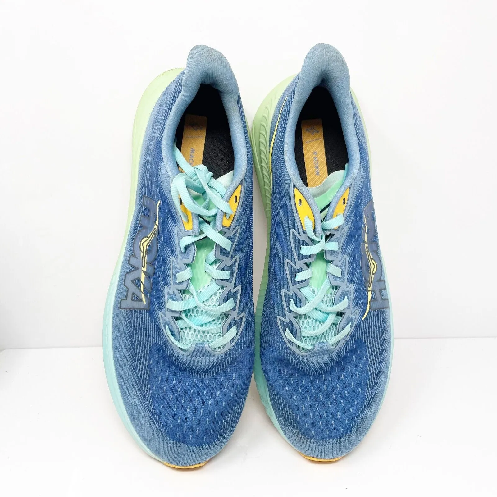 Hoka One One Mens Mach 6 1147790 DDW Blue Running Shoes Sneakers Size 10.5 D