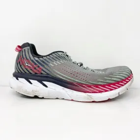 Hoka One One Womens Clifton 5 1093756 AMTL Gray Running Shoes Sneakers Size 6.5