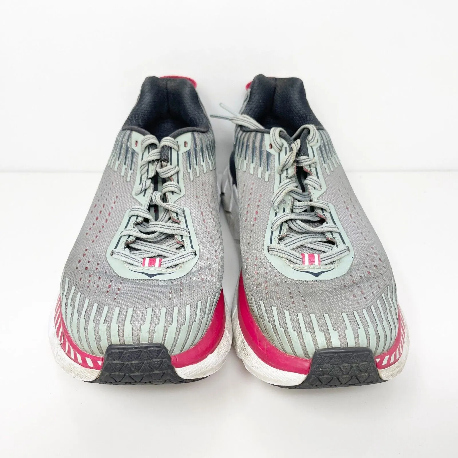 Hoka One One Womens Clifton 5 1093756 AMTL Gray Running Shoes Sneakers Size 6.5