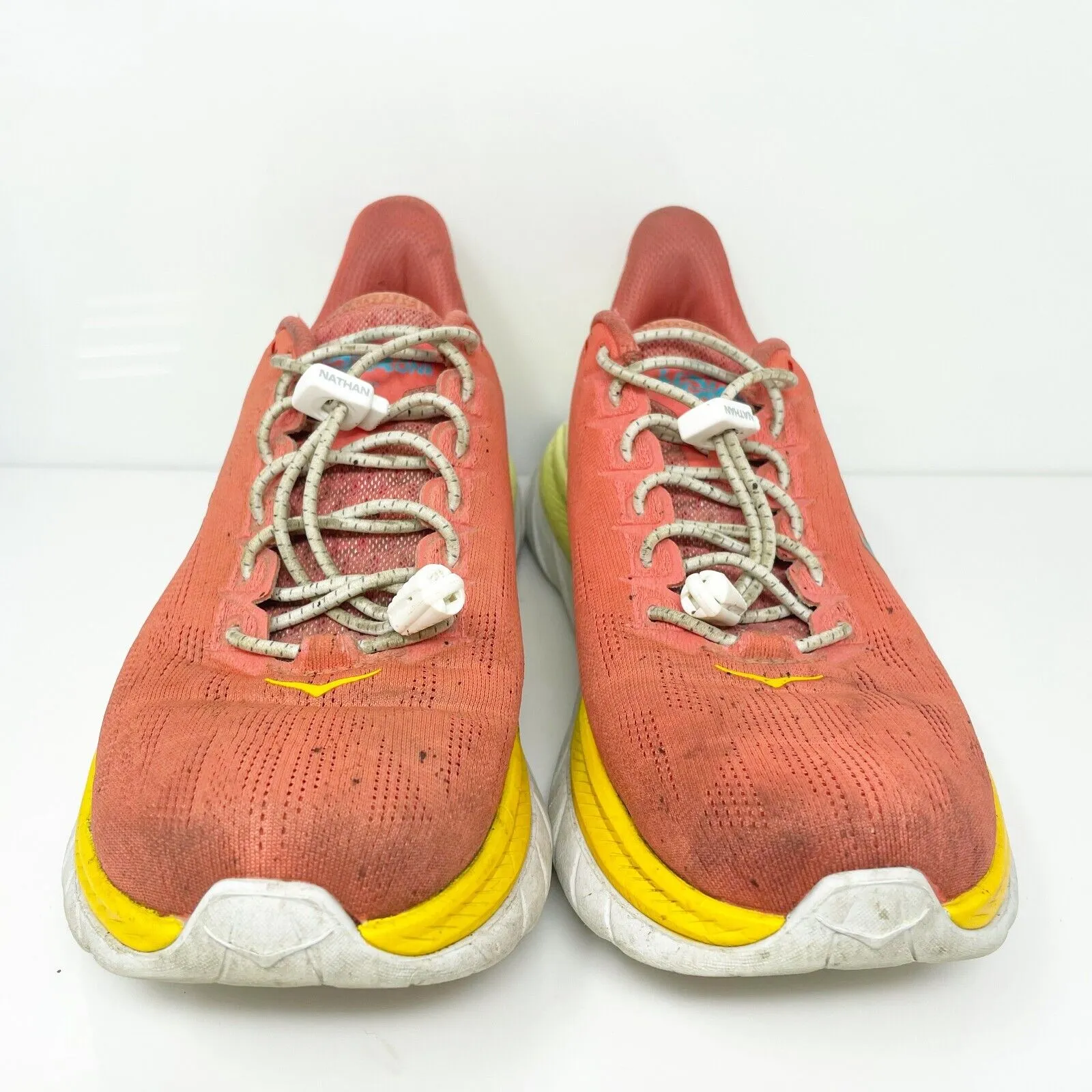 Hoka One One Womens Mach 4 1113529 HCSF Orange Running Shoes Sneakers Size 9 B