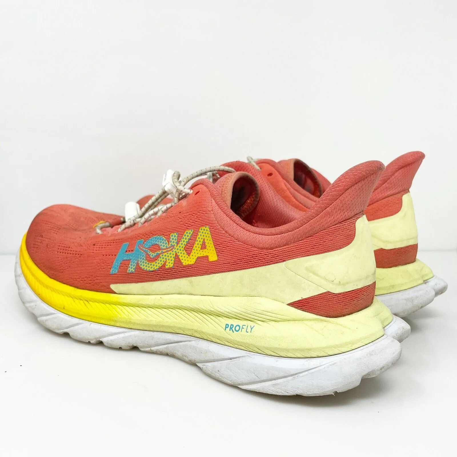 Hoka One One Womens Mach 4 1113529 HCSF Orange Running Shoes Sneakers Size 9 B