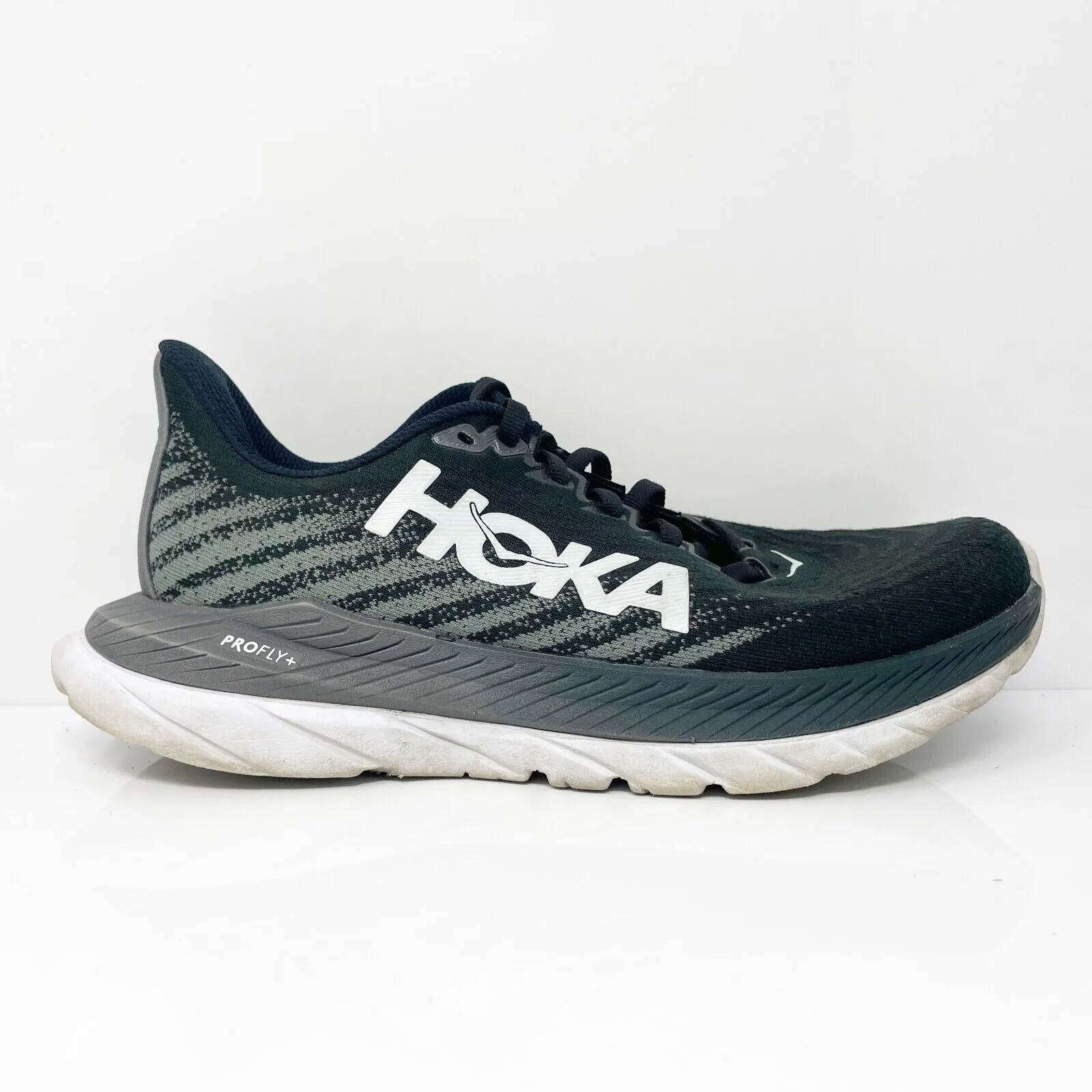 Hoka One One Womens Mach 5 1127894 BCSTL Black Running Shoes Sneakers Size 6 B