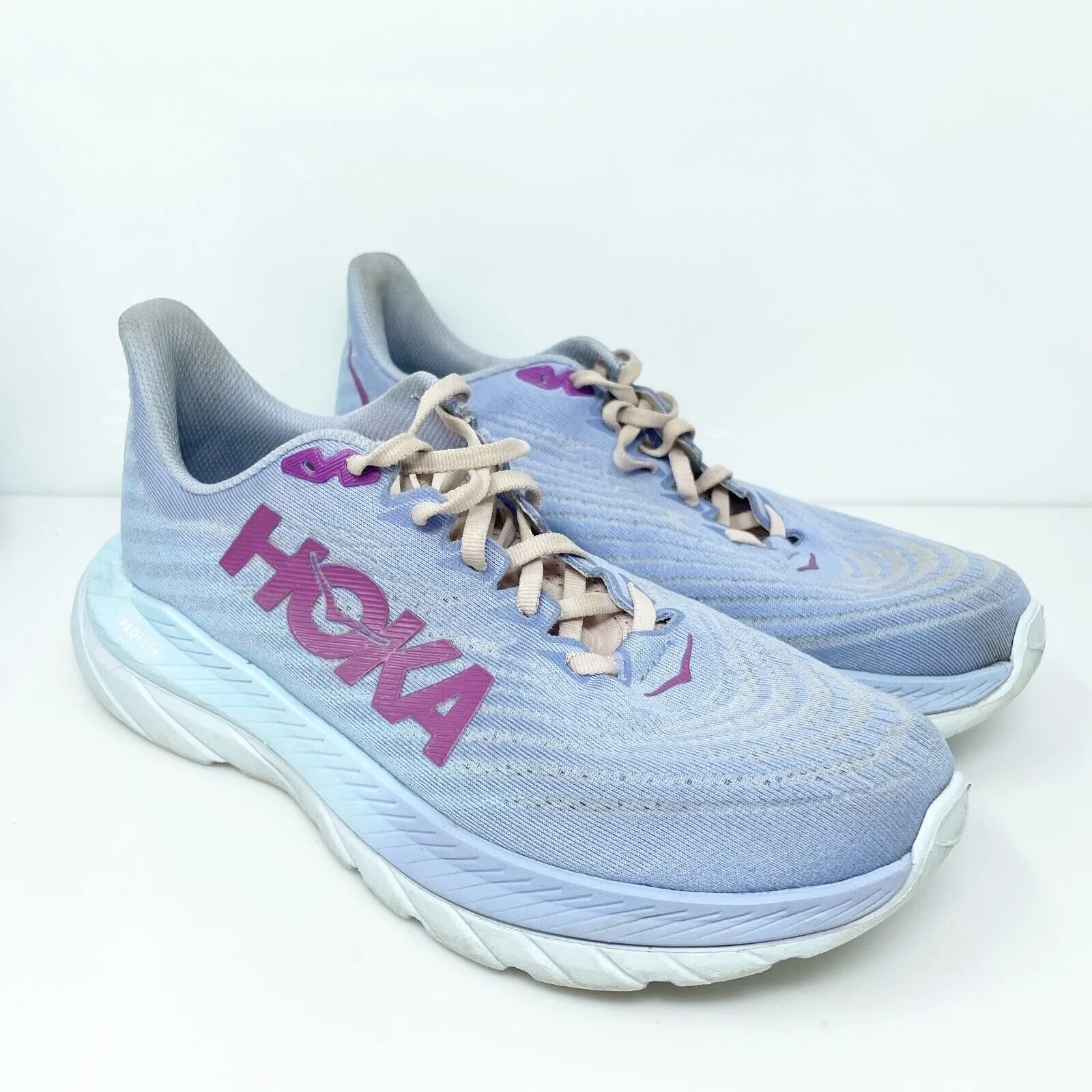 Hoka One One Womens Mach 5 1127894 BLSSN Blue Running Shoes Sneakers Size 9 B