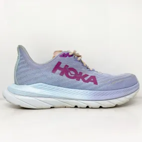 Hoka One One Womens Mach 5 1127894 BLSSN Blue Running Shoes Sneakers Size 9 B